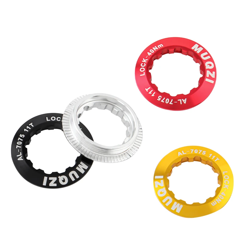 MUQZI Cassette Lockring MTB Road Bike 8 9 10 11 12peed Freewheel Ultralight Cap Aluminum Alloy Cassette Locks Cover bicycle sprocket gear,bicycle cassette,bike freewheel,bike sprocket,bicycle parts