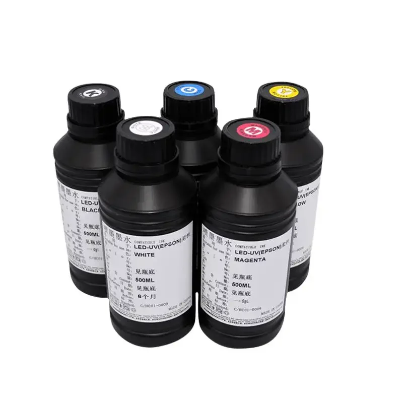 LED UV Ink For Epson L800 L805 L1800 R290 R330 1390 1400 1410 UV Printer Ink Varnish Gloss Hard INK Soft