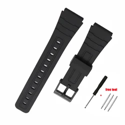 Premium Multi - Size Silicone Watch Strap - Durable PU Resin Bracelet Collection - 12mm (Black - Black)