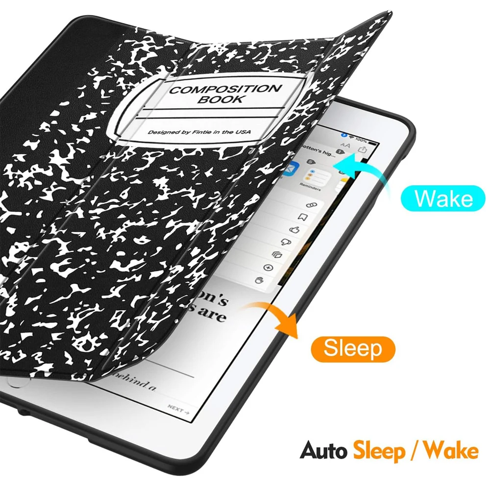 Magnetic Flip Smart Tablet Cover with Auto Wake/Sleep Feature