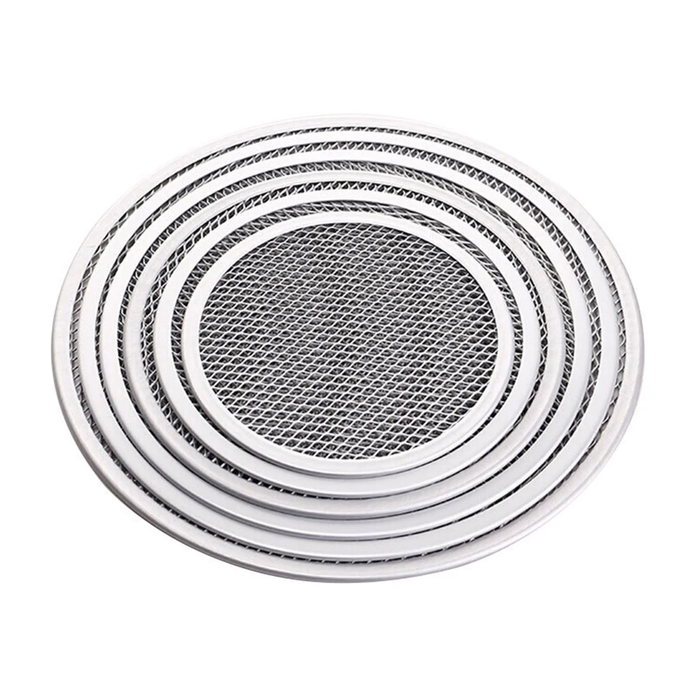 Pizza-Backsieb Aluminium, 38,1 Cm (15 Zoll) – Nahtlos, Perforiert