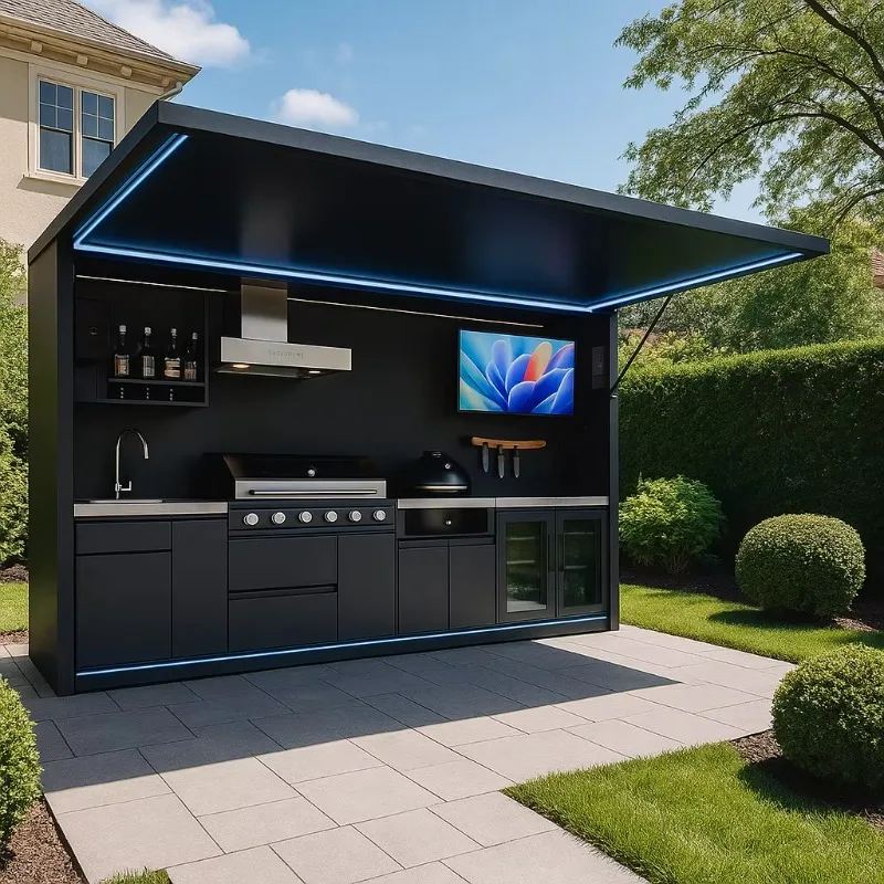 Outdoor BBQ Kitchen Pod 3