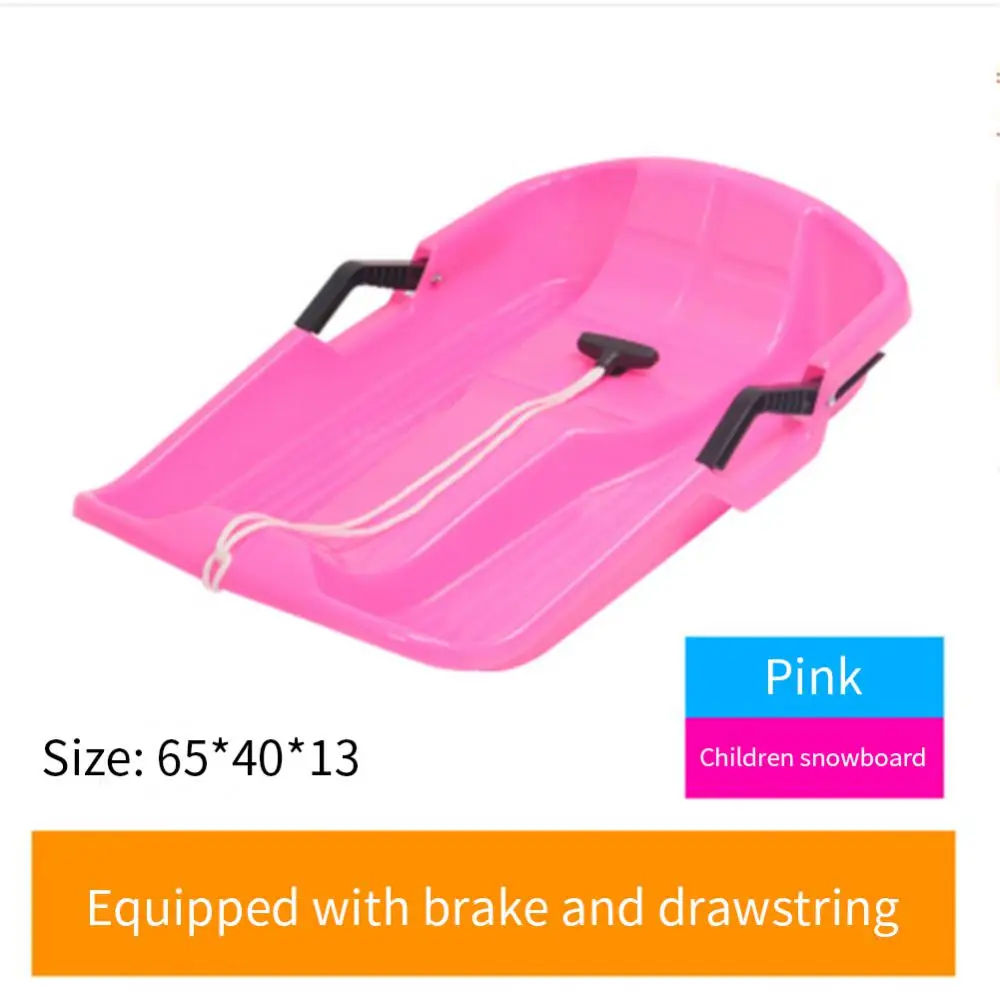 Slitta Per Bambini 2 Luges à Neige FLYFUN - Avec Corde De Traction - Enfants /Adultes - Pour Neige, Herbe, Sable Luge Polyvalente