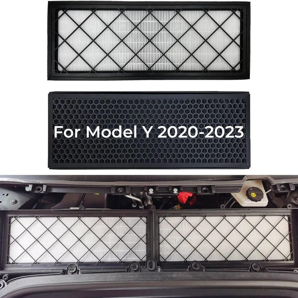 

Model Y Air Filter HEPA Air Intake Filter Replacement With Activated Carbon For Tesla Model Y 2020 2021 2022 2023