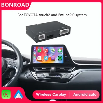 Wireless Carplay Android Auto Original Car Button and Touch Screen Control Decoder For Toyota Touch2 & Entune2.0 System