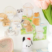 30Sheets Cute Pet Weekend Series Sticky Kawaii Notes Supply Vocabulary Writing Pads Planner Reciting Book Student Memo Message 2
