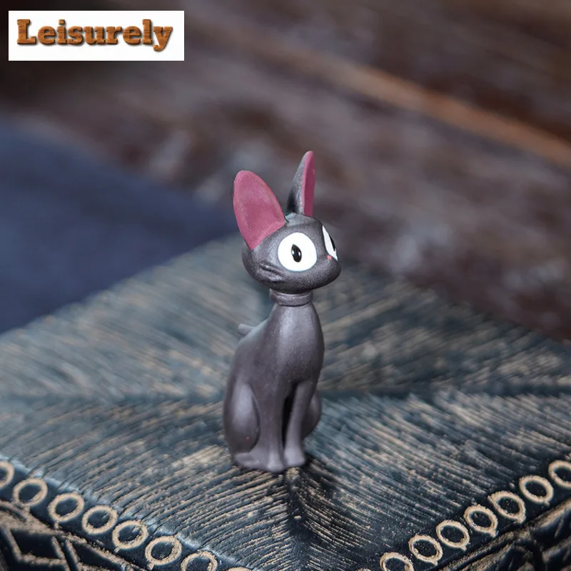 Yixing Zisha Little Black Cat Tea Pet Boutique Lucky Model Tea Figurine Play Toys Tea Statue Ornaments Accessories Decoration