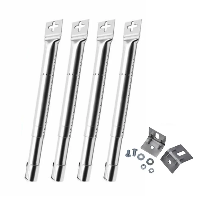 4pcs Scalable BBQ Gas Grill Tube Burners Adjustable 30-45cm Replaced Stainless Steel Tool Universal Replacement Home 3
