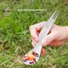 Keith Pure Titanium Soup Spoon Multi-functional Three-in-One Household Outdoor Portable Titanium Tableware 4