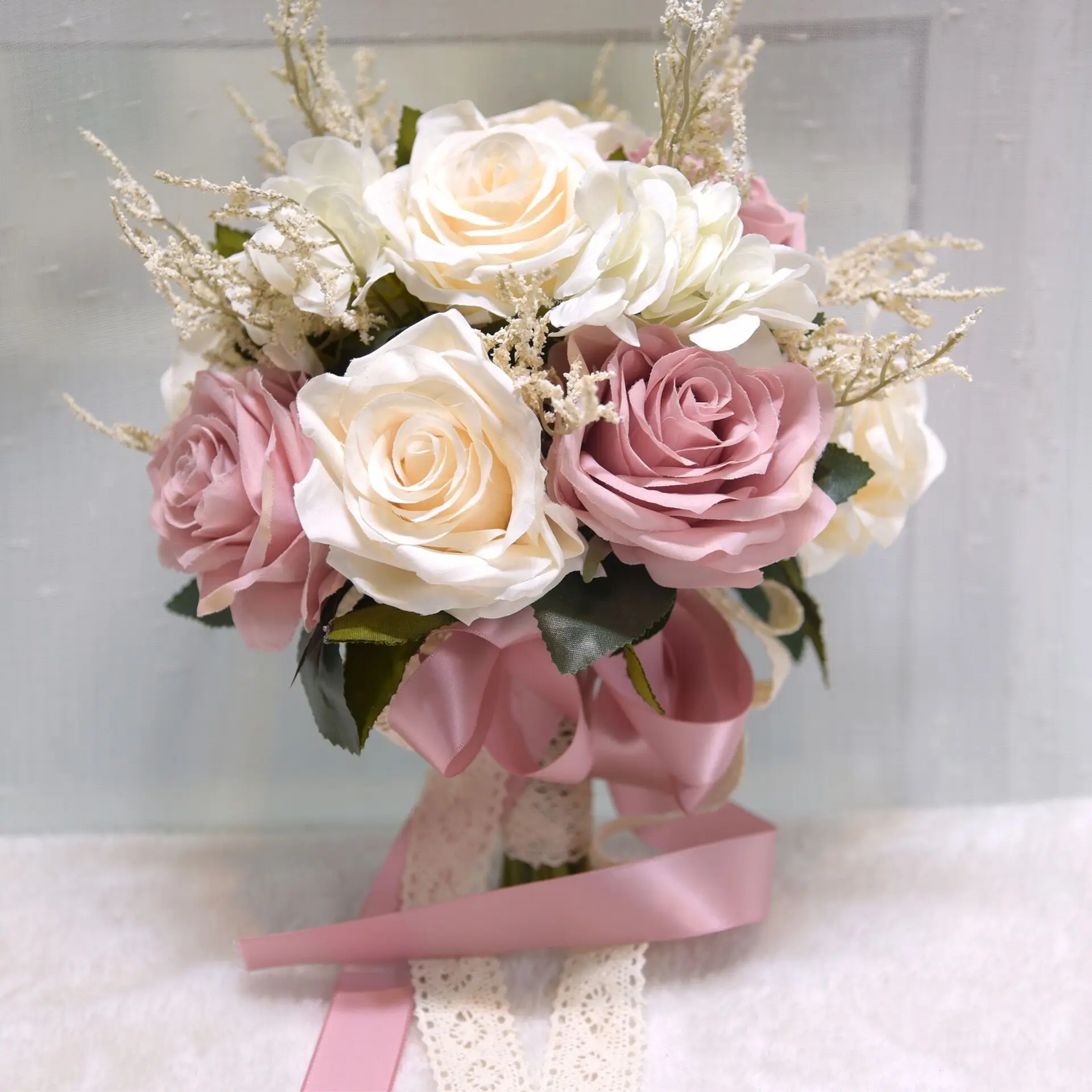 Wedding Bouquets Artificial Roses Silk Flowers