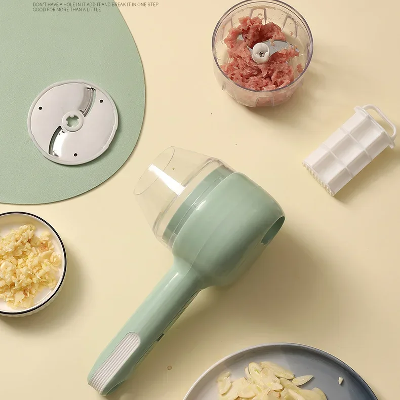 Multifunctional Electric Vegetable Cutter Slicer Garlic Mud Masher Chopper Cutting Pressing Mixer Food Slice Usb Charging vegetable slicer fruit slicer onion slicer vegetable cutter food slicer potato slicer apple slicer