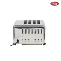 2024 Stainless Steel Commercial Toaster 4 Slice Bread Toaster For Sale Suitable For Hotels&restaurants 2
