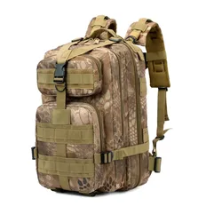 Large 30L Camouflage Outdoor Duffle Bag (Brown Python)