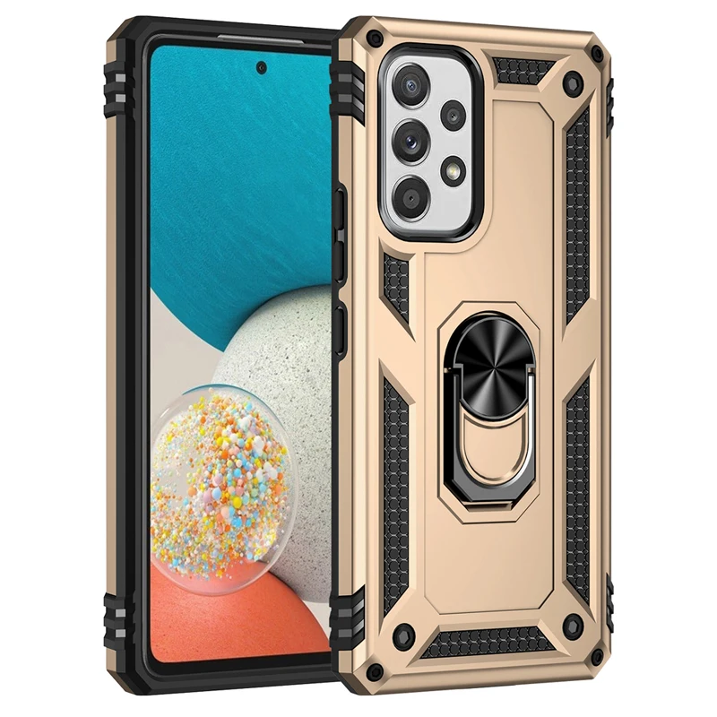 thumbnail image 1 of Heavy Duty Shockproof Armor Case For Samsung Galaxy S22 S23 S21 S20 FE S9 S10 Plus Note 20 Ultra 9 10 Lite Bumpers Ring Cover, 1 of 5