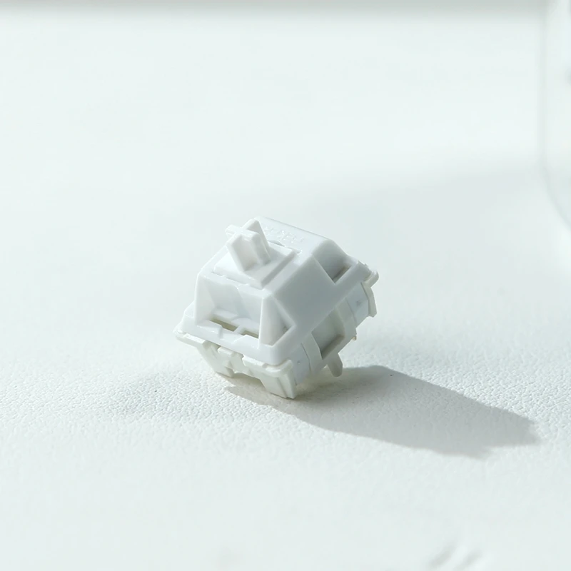 FEKER 화이트 대리석 스위치 선형 5 핀 MX 스위치, HIFI 공장 윤활, DIY 맞춤형 기계식 키보드 키트, 용수철 20mm POM 축