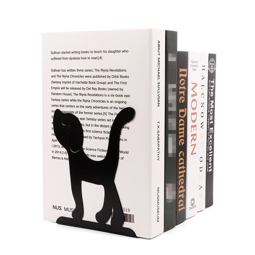 3 Style Color Dog Book Ends for Shelves Duty Bookend for Heavy Book Organizer Book Home Bookend Book rack Holder  Stand Shelf 2
