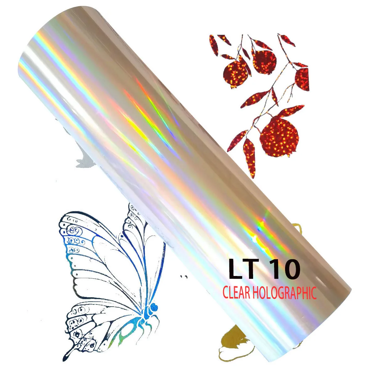 Craft Foil 30.5cm X 10m Holographic Transfer Foil Hot Stamping Toner Reactive Film Laser Printer Matte