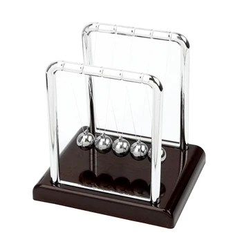 Newton’s Cradle Desk Table Decor Metal Pendulum Ball Steel Balance Ball Newton Ball Physics Science Pendulum