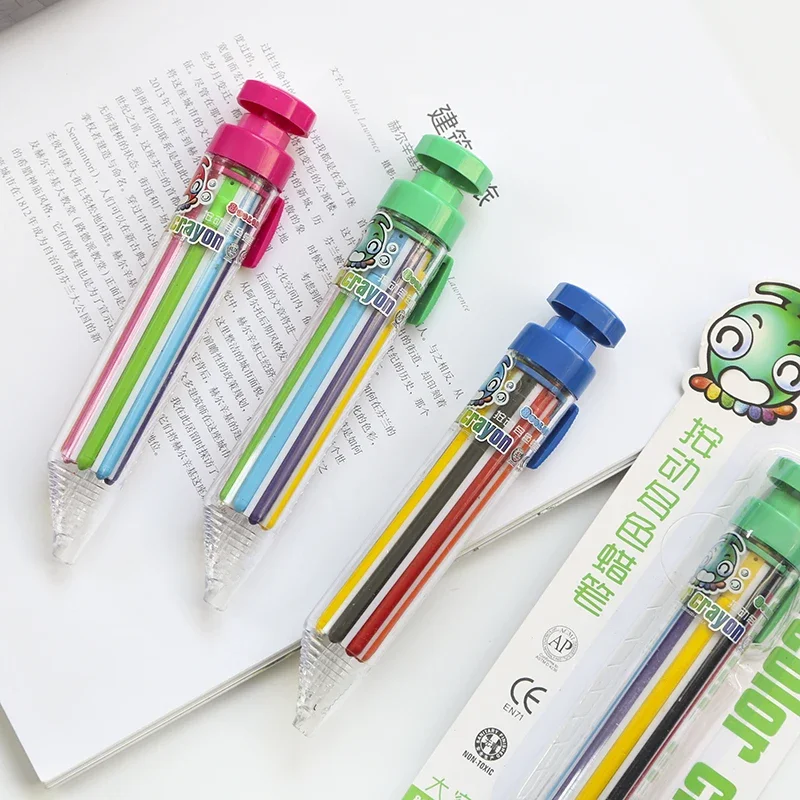 8 In 1 Multicolor Crayons 1Pcs for Kids Graffiti Painting Tools,oil pastels,colored crayons,color pencils,children painting supplies