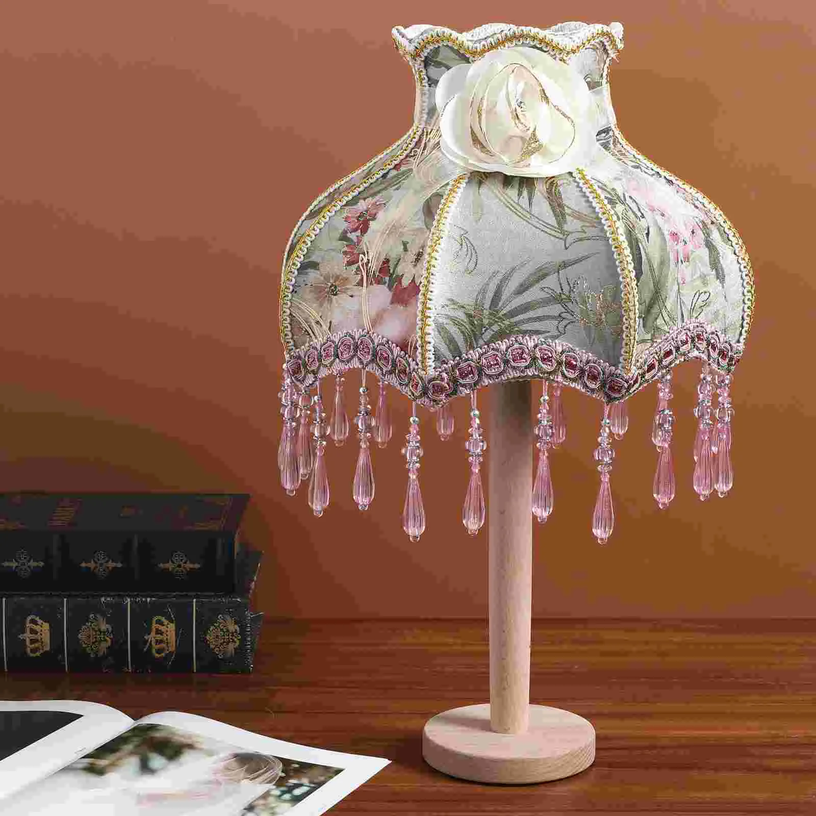 Floral Pattern Lampshade Vintage Fabric Lamp Shades For Lamp European Style  Desk Cover Lighting Accessories Bedside Shade - AliExpress, image size:1600x1600