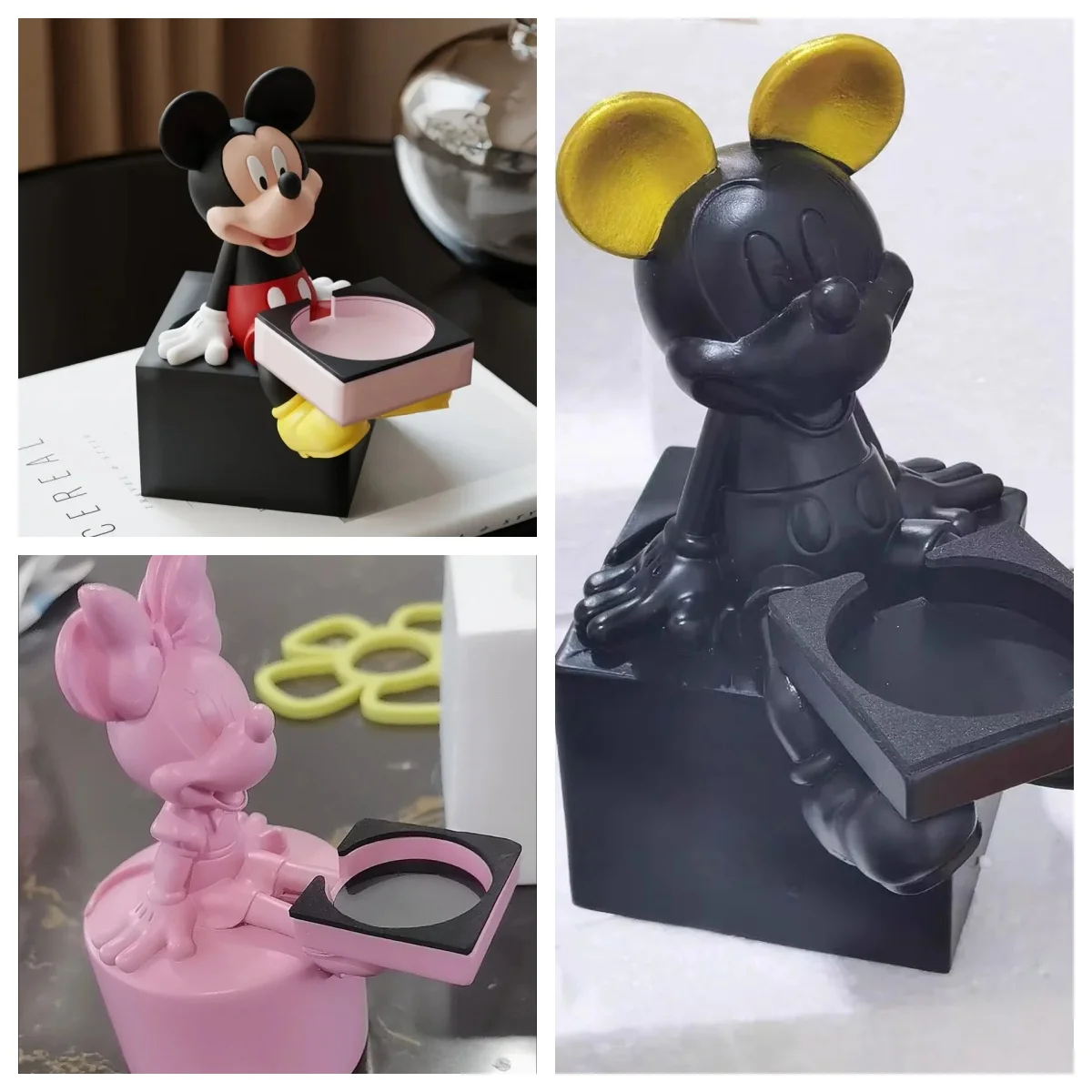 Miniso Mickey Mouse Porta Orologi Per Apple Watch 8 7 6 Se 5 Cartoon Anime Minnie Mickey Statue Watch Stand Home Desktop Decor