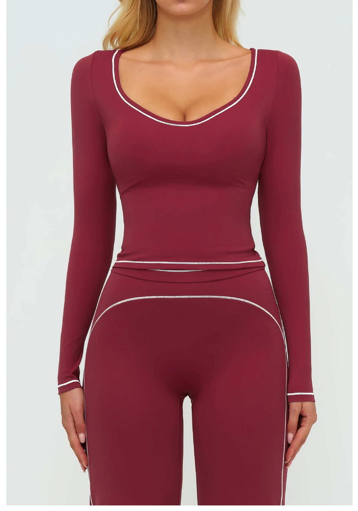 Women's Yoga Long Sleeve Fitness Long Sleeve Running Gym Clothes Workout Dry Fit Breathable High Elastic Sports Top 26 Sf75353e328f24288bce5617d0ca1ef1bl