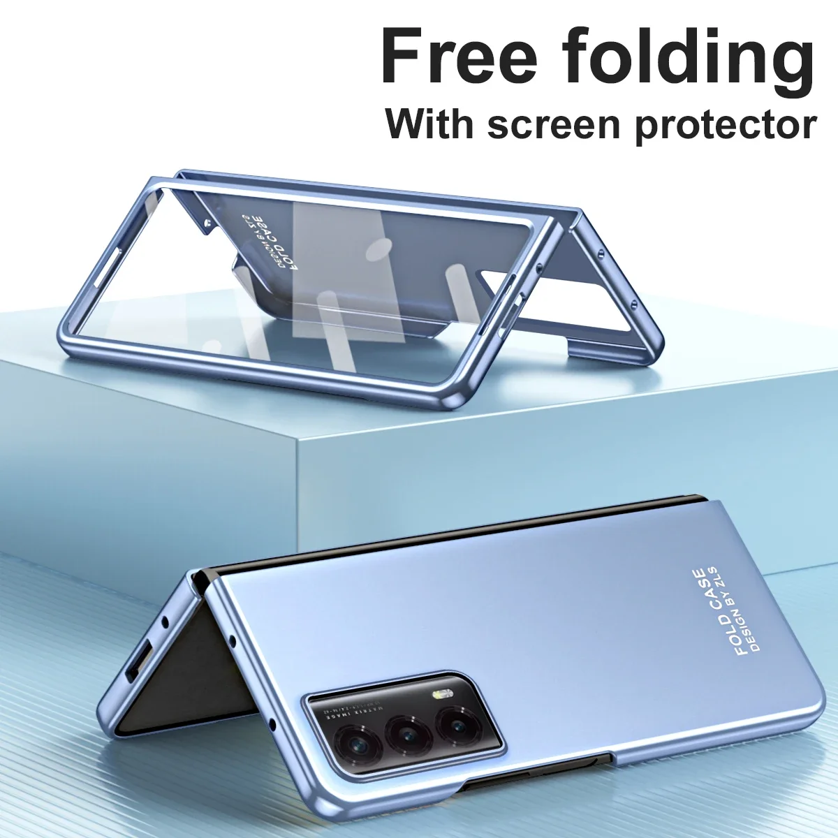 High Quality For Honor Magic V2 Case Pen Slot Matte Hard Tempered Glass Film Protection Cover