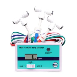Digital TDS Water Quality Tester 0 - 9990ppm for Aquariums and Laboratories (TRM - 1 Triple)