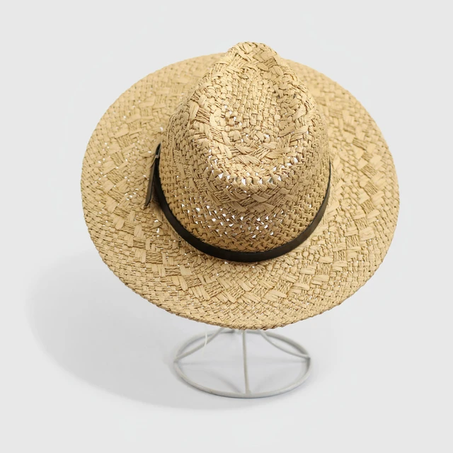 Cowboy hat Men's women's hollow-out jazz straw hat Men's summer hat Outdoor  fishing sun visor hat Men's beach hat - AliExpress