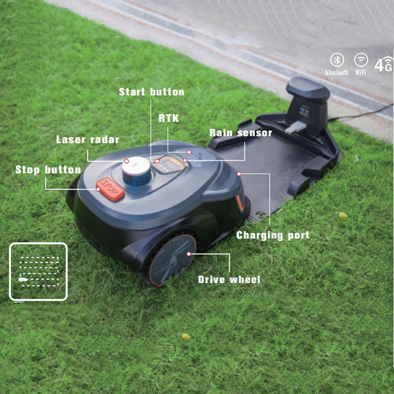 LawnMowerBorderless5000ElectricIntelligentWirelessLawnMower