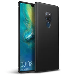 Matte Ultra - Thin Soft TPU Silicone Protective Phone Case Cover for Huawei Mate 20 X (5G) (Black)