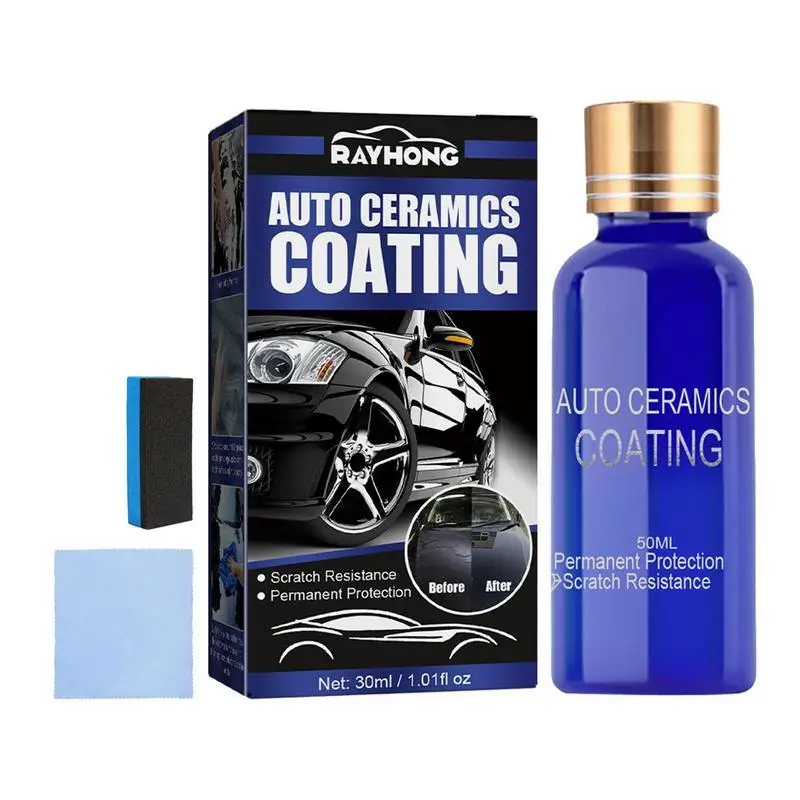 

Ceramic Coating Kit Hydrophobic Polish Nano Coating Agent Anti Scratch Polish Nano Coating Agent With Sponge And No-dust Cloth