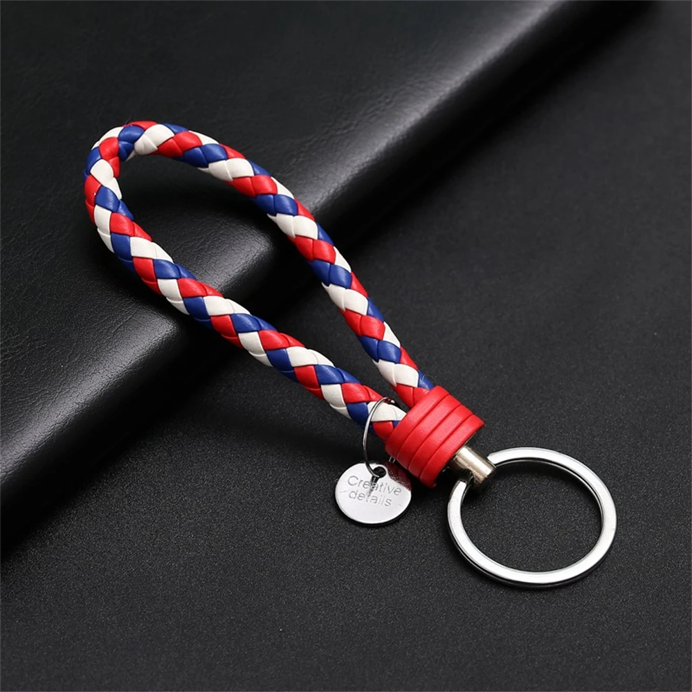 Close-up of the braided PU leather texture