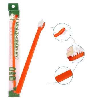 Vet Recommended Dog Toothbrush - Micro Head Teeth Cleaning Tool for Small Mouth Dogs Cats, 360° Gum Care Pet Dental Kit 3