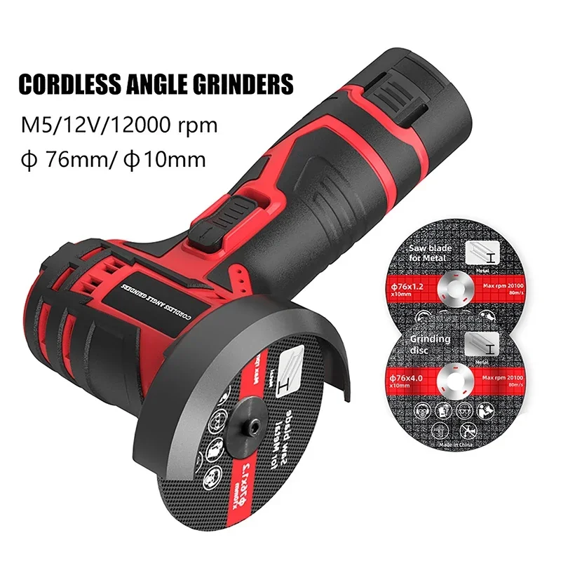 High Quality 300W Electric Polishing Machine Suitable For Makita Battery 12000r/min Speed Home Cordless Angle Grinder Power Tool