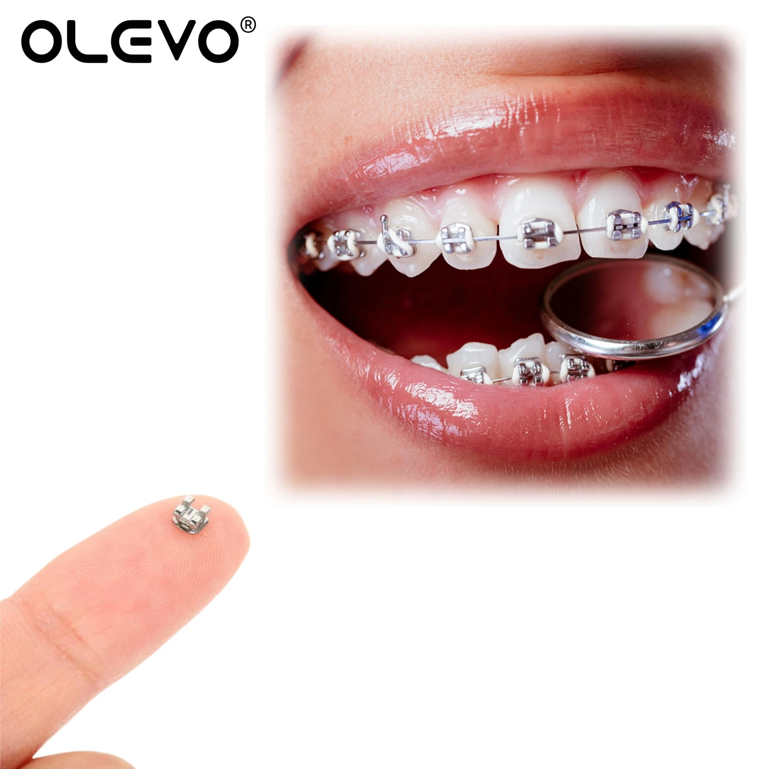 20Pcs Dental Orthodontic Braces for Teeth Metal Brackets Brace MIM Monoblock Roth MBT Slot 0.022 Hooks 3/3-4-5 Ortho Materials 4