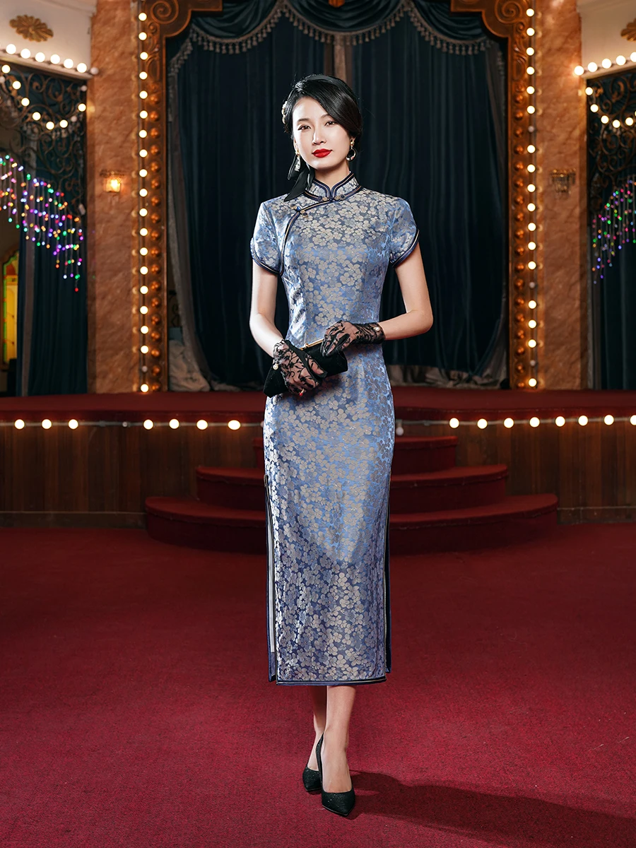sachin and babi light blue dress Elegant Empire Waist A Line Sleeves Black Wedding Guest Dress main image 1