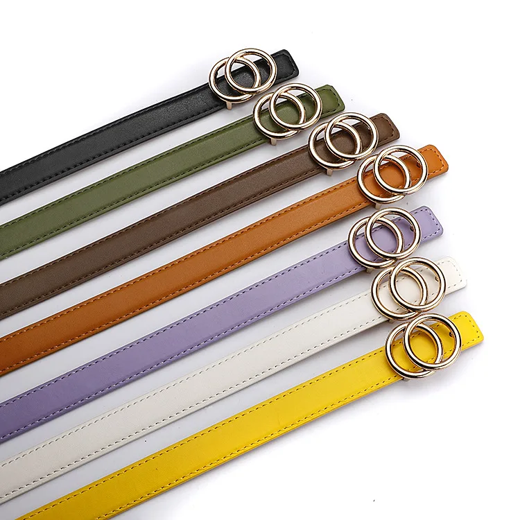 

Fashion Brand Leather Belts for Kid Women Men High Quality Waist Strap Candy Colors Ladies Waistband Jeans Girdle Women's Belt