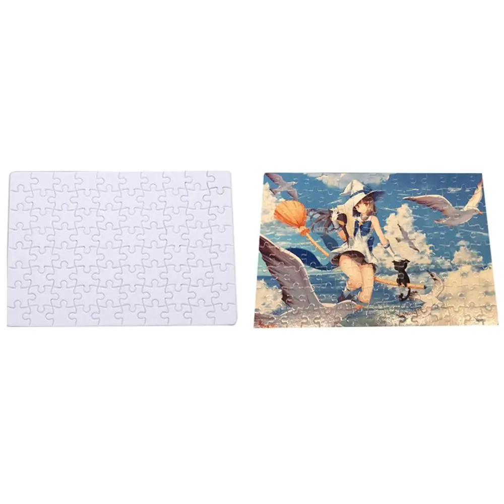 

10 Packs Printable Blank Sublimation-Jigsaw Heat Transfer Craft Pieces White Sublimation Puzzle Toy Paper DIY