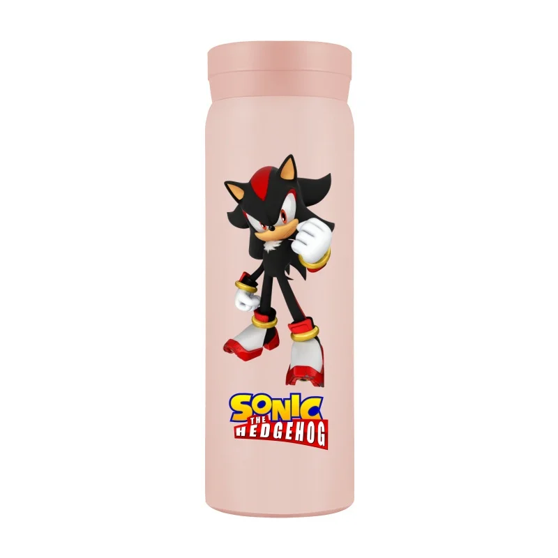 thumbnail image 1 of Taza de acero inoxidable 304 con aislamiento al vacío de doble capa y diseño de Sonic de Anime, regalo de vacaciones sencillo para hombres y mujeres, taza de bolsillo Kawaii, 1 of 5