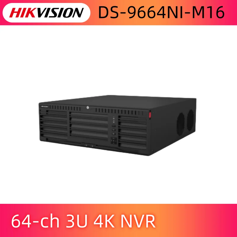 

Hik NVR 64Ch 3U 4K NVR 16SATA IP CCTV Network Video Recorder Supports ANPR Camera And People Counting Camera DS-9664NI-M16