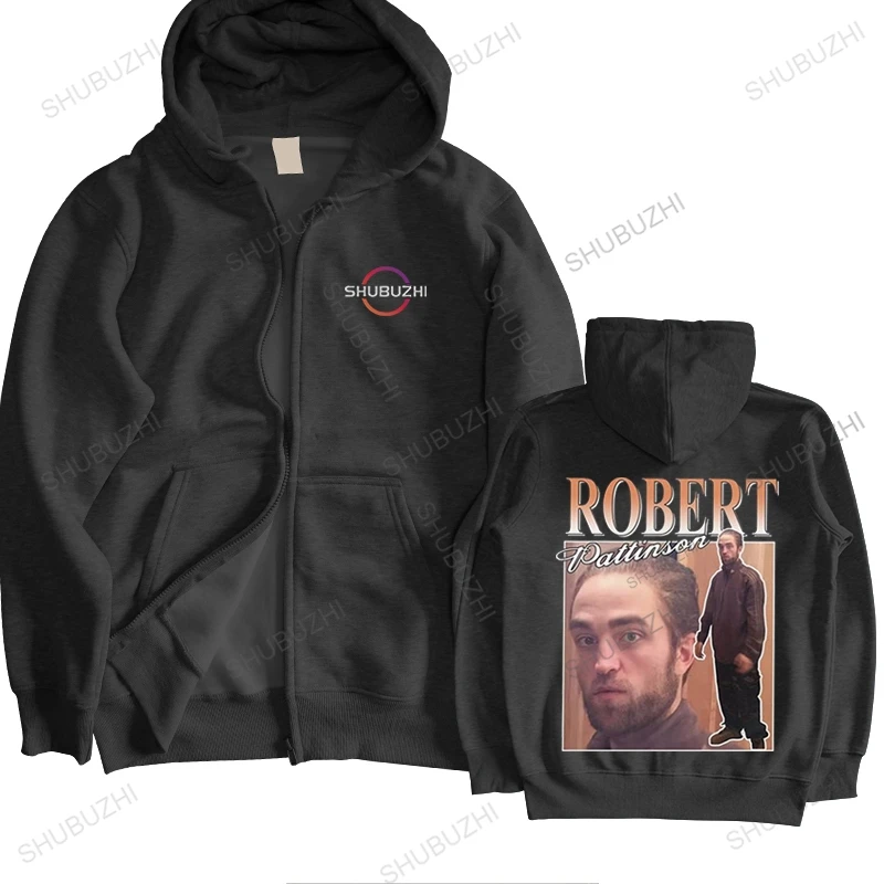 

Funny Robert Pattinson Standing Meme hoodies for Men Soft Cotton hoodie Tops Vintage Rob hooded jacket sweatshirt Novelty hoody