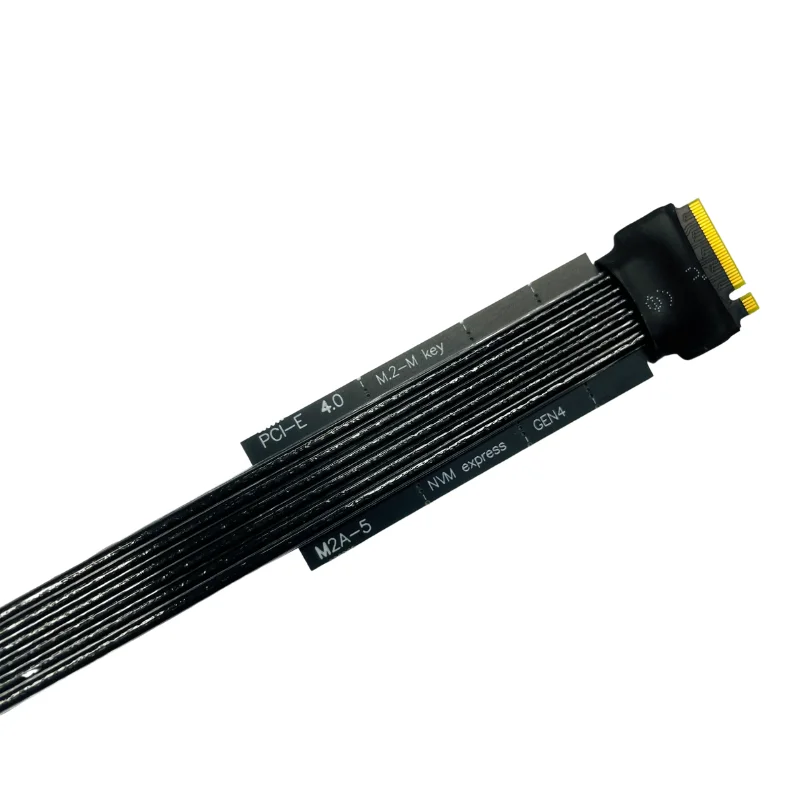 venda quente de alta velocidade blindado nvme pcie cabo de extensão nvme protocolo ssd adaptador