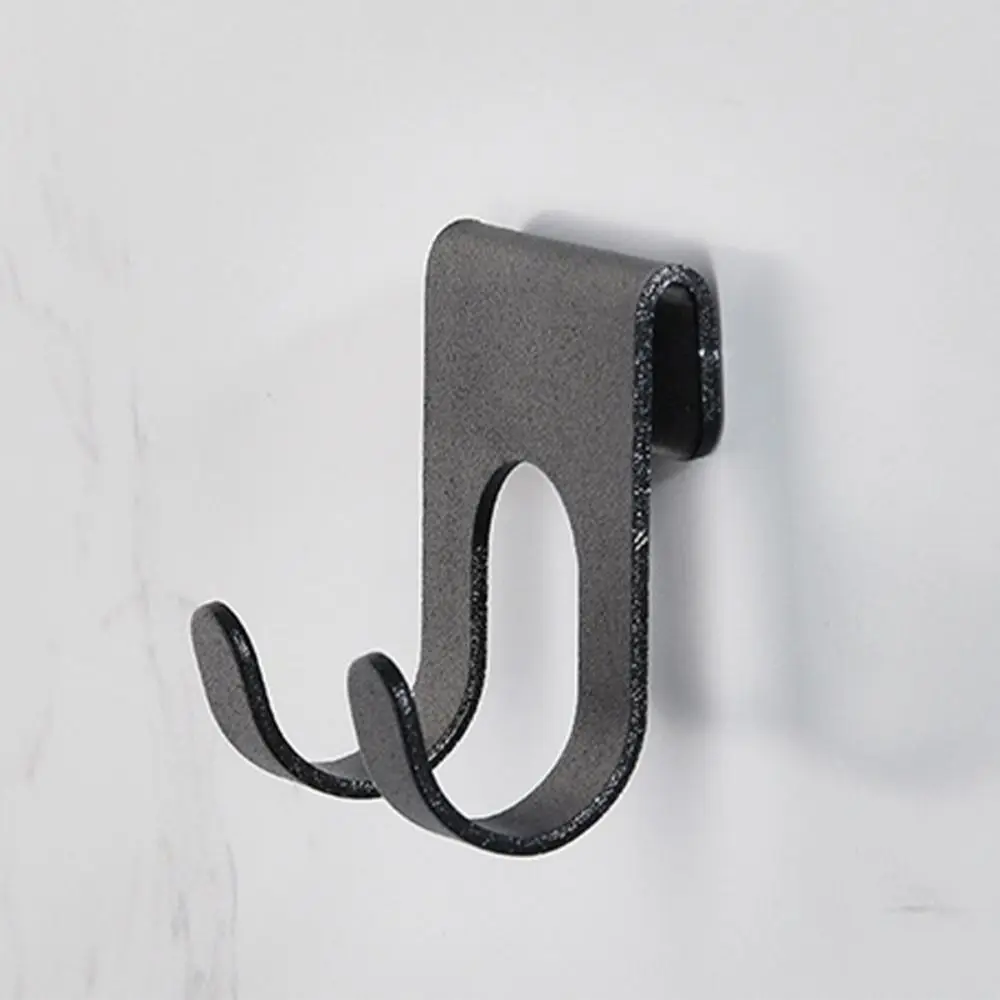 

Kitchen Aluminum Hook Bathroom Door No Holes Bathroom Clothes Hook Towel Rack Multifunctional Practical Wall Hanging