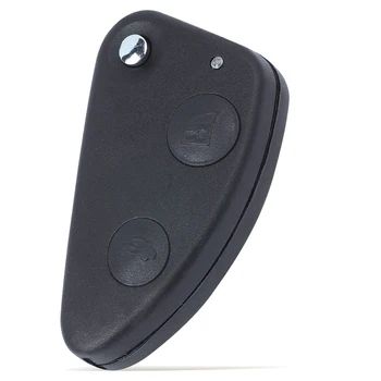 Keyforkess 433MHz ID48 sostituzione Chip Flip Remote Key Fob 2 / 3 pulsante per Alfa Romeo 147 156 166 GT - KEYECU 433MHz ID48 sostituzione Chip Flip Remote Key Fob 2 3 pulsante per Alfa Romeo