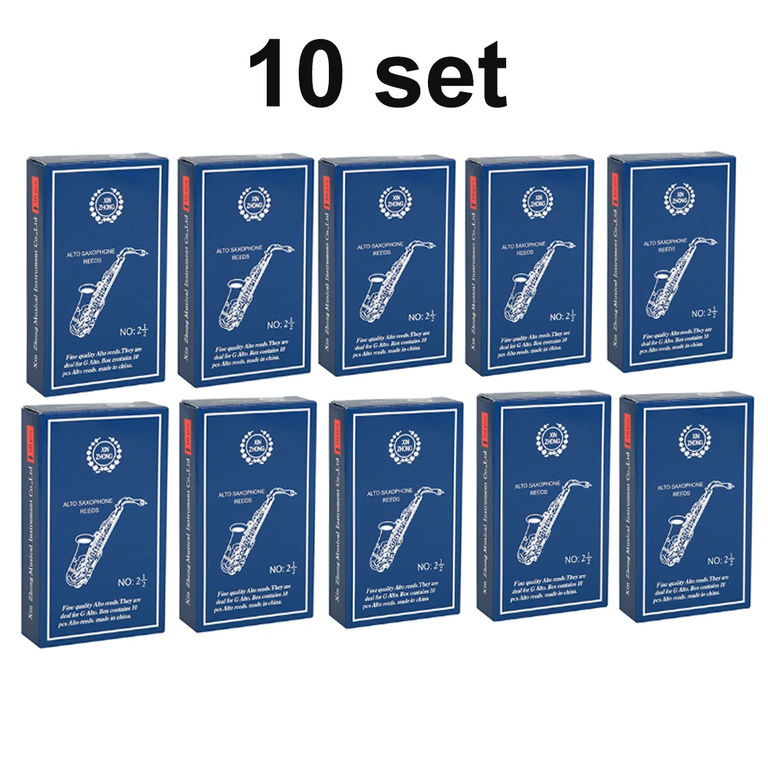 Soprano Alto Tenor Clarinet B Flat Saxophone Reeds Clarinet Reed Woodwind Profession Musical Instrument Accessory 10/20Set 2.5