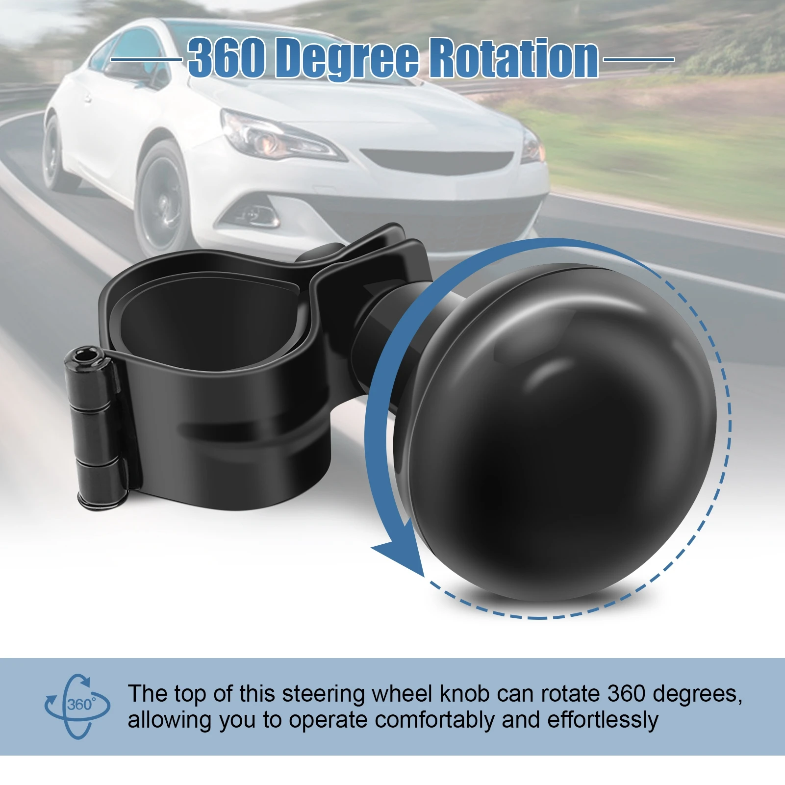 Universal Car Heavy Duty Steering Wheel Knob Spinner Handle Ball Durable Accessories 1Pcs