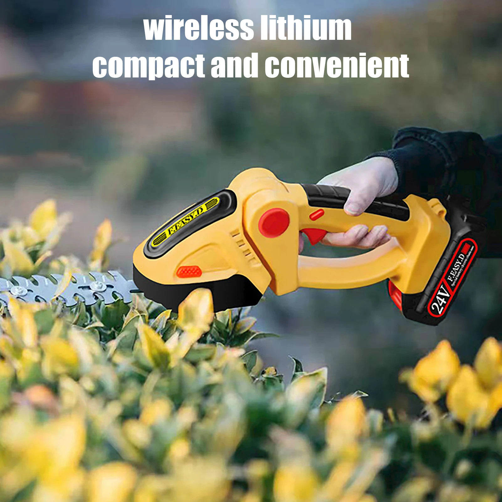 2022 Hedge Trimmer Hand Held Finger Grass Bushes Shear Cutter Automatic