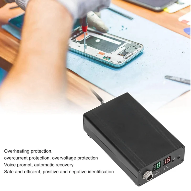 Mobile Phone Short Circuit Detector Accurate Repair Burner For IOS & Android, Mobile Phone Test Repair Tool Easy Install US Plug