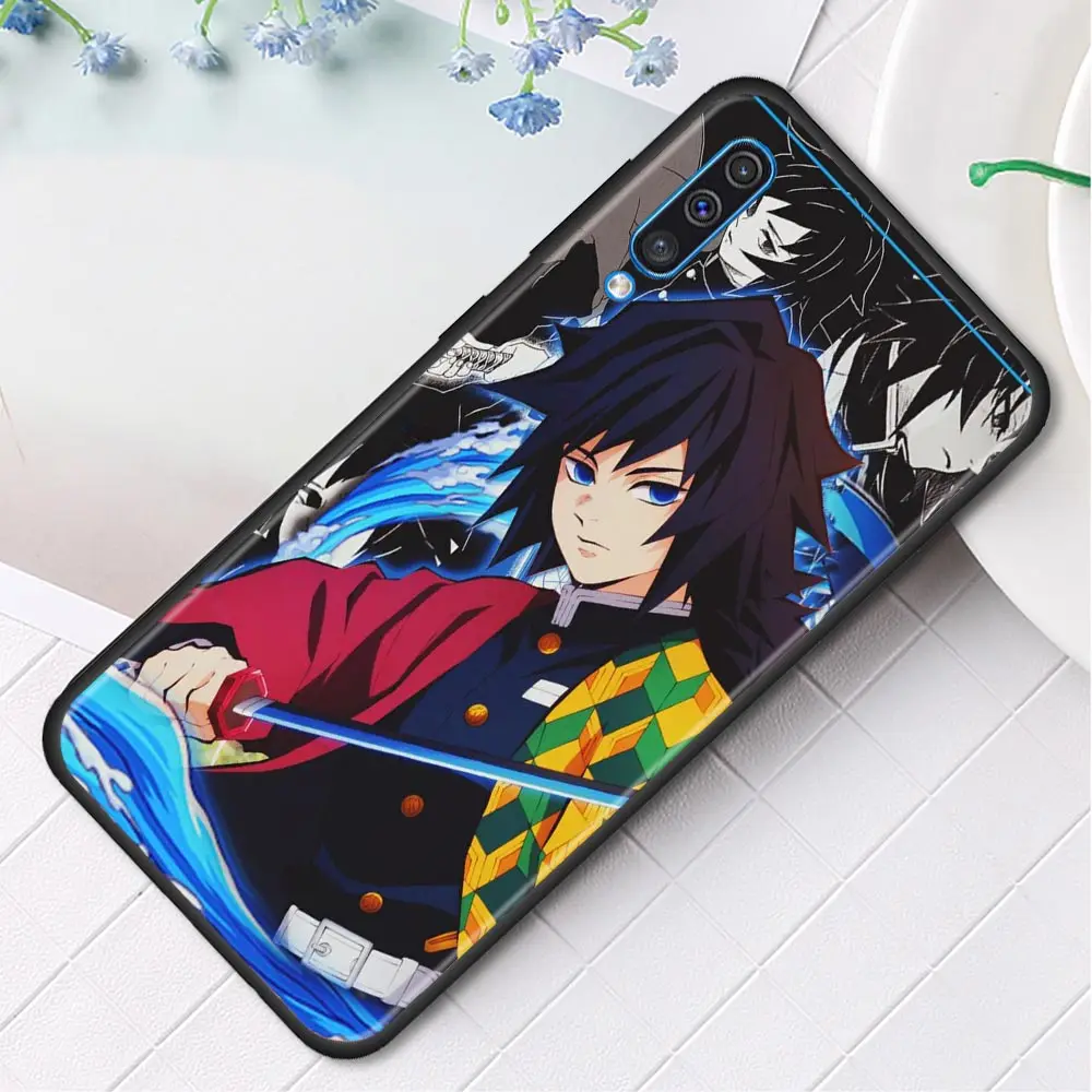 Cartoon Demon Slayer Tomioka Giyuu For Samsung A50 A40 A30 A30s A20s A20e A20 A10 M51 M31 M31s M30s M62 M52 M22 M12 M11 M21 Case samsung cases cute Cases For Samsung